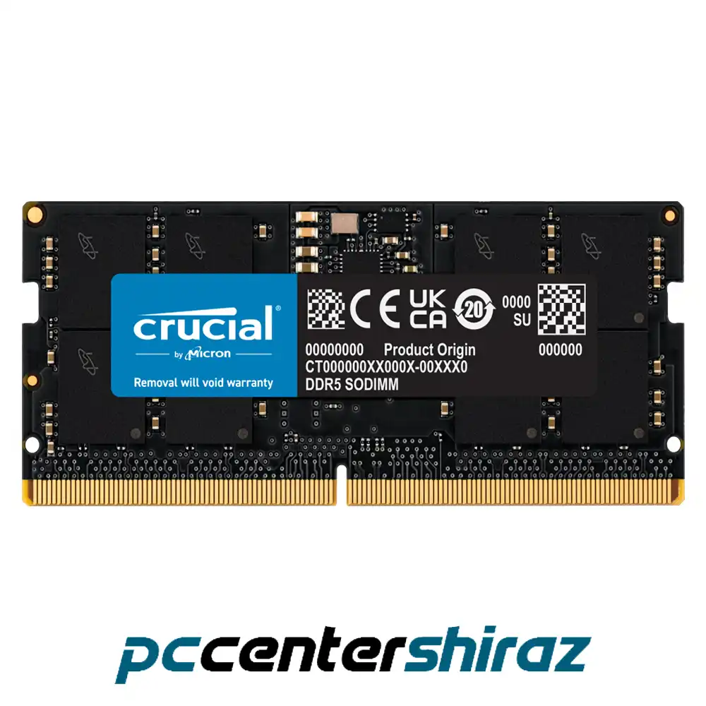 حافظه رم لپتاپ کروشیال 8 گیگابایت مدل Ram Crucial 8GB DDR5 4800MHZ